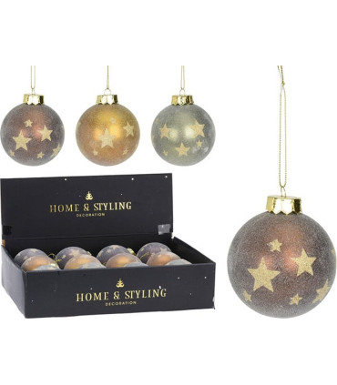 Bola Estrellas Doradas 8 cm Surtido Alparamis