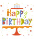 Servilletas 33 x 33 cm Happy B Day Colour