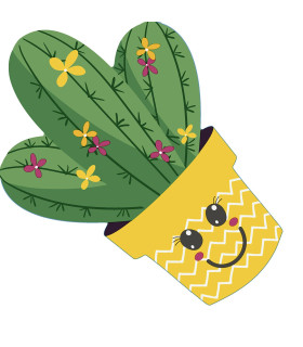 Servilletas 33 x 33 cm Troqueladas Silhouette Cactus