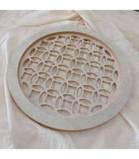 Bandeja Circular de Madera Calada 35 cm