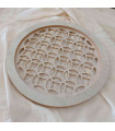 Bandeja Circular de Madera Calada 35 cm
