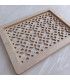 Bandeja Rectangular de Madera Calada 37 x 28 cm