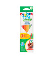 Lápices Tita Triangular de Colores Carioca x 6