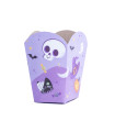 Cajas de Pop Corn Violeta de Halloween x 10