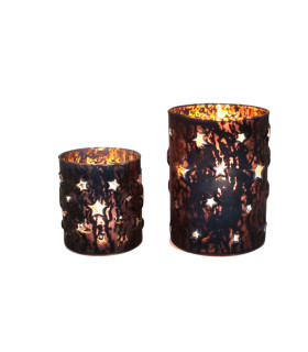 Fanal de Vidrio Cielo Estrellado 11 x 15 cm