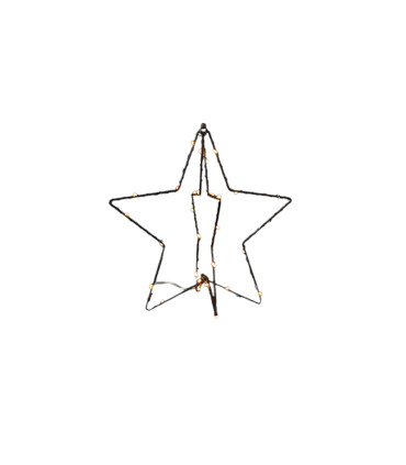 Adorno Estrella 3D con Luz LED 25 cm Alparamis