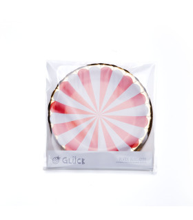 12 Paquetes de 8 Platos de Navidad Rojos