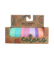 Washi Tape Box 7 Rollos de 5 m Pastel Ibicraft
