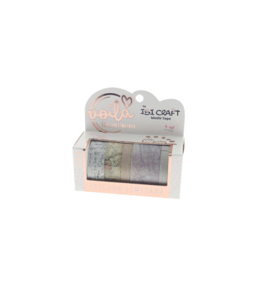 Washi Tape Box 5 Rollos de 4 m Correo Ibicraft