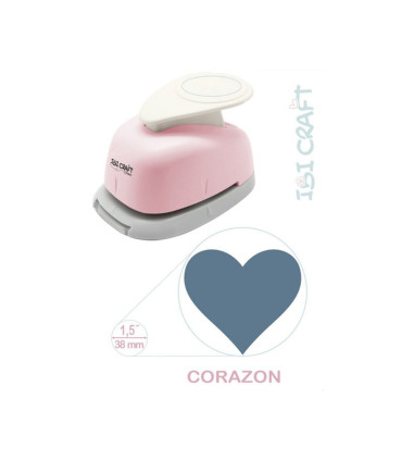 Perforadora Artística 38 mm Corazón Ibicraft