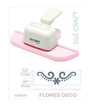 Perforadora Artística de Guardas Jumbo Flores Ibicraft