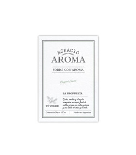 Sobre con Aroma 12 g Línea Clásica Té Verde Espacio Aroma