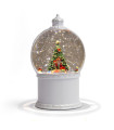 Esfera de Nieve con LED de Cascanueces y Árbol 21 cm Alparamis