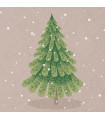 Servilletas 24 x 24 cm Crafty Xmas Tree