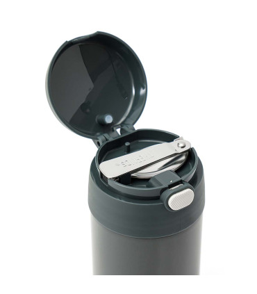 Termo para Alimentos con Cuchara Thermos Funtainer 470 ml Gris Plomo
