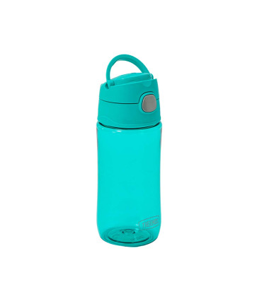 Botella Plástica con Pulsador Thermos Funtainer 470 ml Aqua Neón