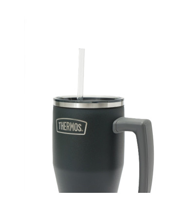 Vaso Térmico con Asa y Sorbete Thermos Classic 850 ml Gris