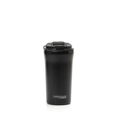 Vaso Térmico 500 ml Doble con Tapa y Sorbete Thermos Negro