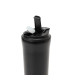 Vaso Térmico 500 ml Doble con Tapa y Sorbete Thermos Negro