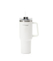 Taza de Viaje Térmica 1200 ml con Asa y Sorbete Thermos Blanco
