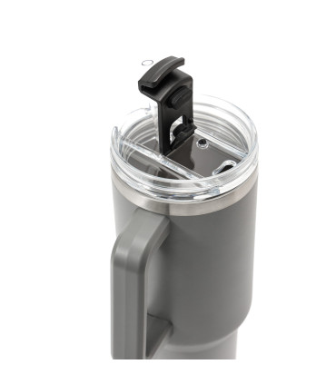 Taza de Viaje Térmica 1200 ml con Asa y Sorbete Thermos Gris