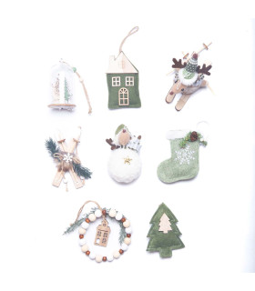 Adorno para Colgar Figura Verde 12 cm Alparamis