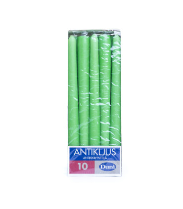 Velas Taper Verde Claro x 10