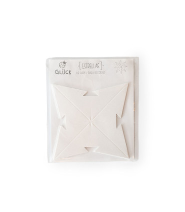 Estrella para Armar 12 cm Blanca x 3