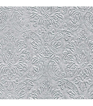 Servilletas 25 x 25 cm Ornament Silver Xmas