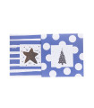 Tarjetas Stamping Rayas y Lunares Azules - PACK x 12