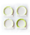 12 Paquetes De 6 Platos de Polipapel Verdes