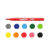 Marcadores con Punta Pincel Super Brush Carioca x 10