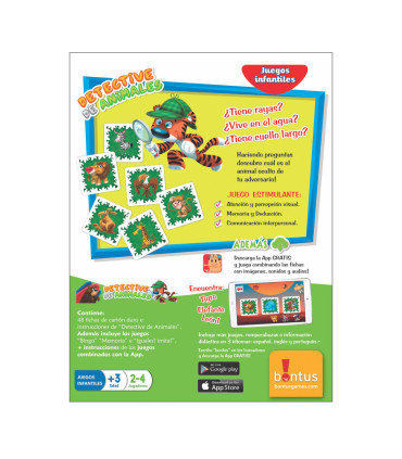 Juego de Mesa Didáctico Detective de Animales