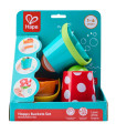 Juego de Baldes Alegres Hape Juguete para el Baño
