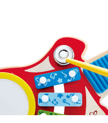 Guitarra 6 en 1 Hape Instrumento Musical de Juguete