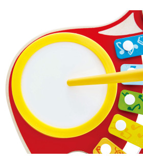 Guitarra 6 en 1 Hape Instrumento Musical de Juguete