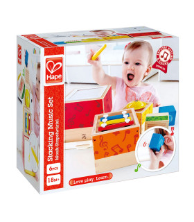 Set de Música Apilable Hape Instrumentos de Juguete