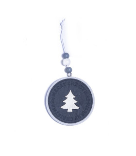 Bola Azul de Madera Arbol Estrella o Corazon 9 cm Alparamis