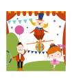 Servilletas 33 x 33 cm Carnival Fun