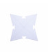 Estrella para Armar 12 cm Plateada x 3