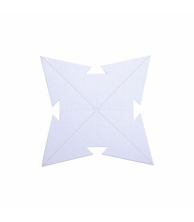 Estrella para Armar 12 cm Plateada x 3