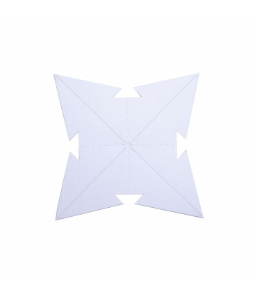 Estrella para Armar 12 cm Plateada x 3