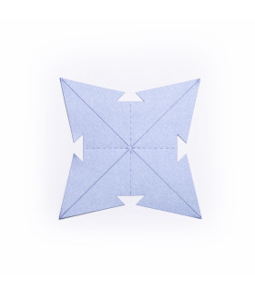 Estrella para Armar 28 cm Azul