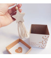 Mini Borla Estrella de Madera