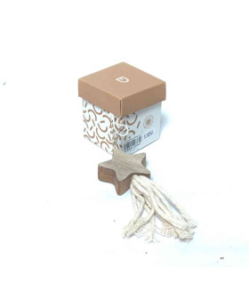 Mini Borla Estrella de Madera