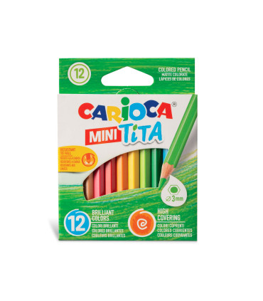 Lápices Tita Mini de Colores Carioca x 12