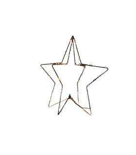 Adorno Estrella 3D con Luz LED 30 cm Alparamis