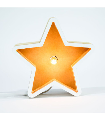 Lámpara Estrella de Madera 20 cm