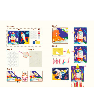 Hilorama String Art Cohetes Espaciales Avenir