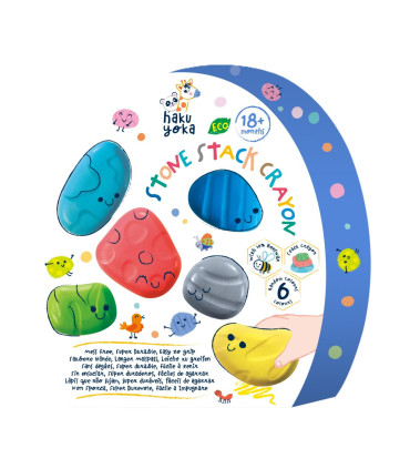 Crayones Stone Stack x 6 Haku Yoka